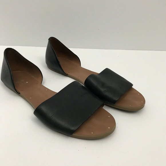 Madewell Shoes - Madewell D Orsay Thea Leather Sandal Open Toe Flat